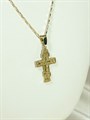 Крестик из дубайского золота 15665