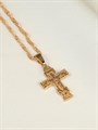 Крестик из дубайского золота 15665