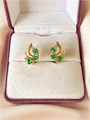 Серьги "Изумрудная поэзия" (Б9) 15770