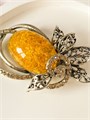 Брошь "Янтарное великолепие" 15872