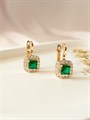 Серьги "Магический изумруд" 15905
