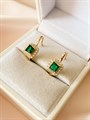 Серьги "Магический изумруд" 15905