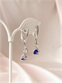 Серьги  "Сапфировая любовь" (А9) 15936