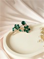 Брошь "Изумрудные мечты" 15957