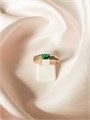 Кольцо "Изумрудный штрих" 16006