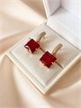 Серьги "Гранатовое искушение" (А1) 16046