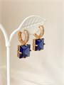 Серьги "Сапфировое искушение" (А1) 16191