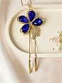 Колье  "Сапфировый цветок" 16197