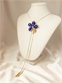 Колье  "Сапфировый цветок" 16197