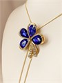 Колье  "Сапфировый цветок" 16197