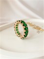 Кольцо  "Изумрудные огни" 16280