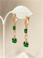 Серьги "Изумрудная свежесть" (А3) 16302