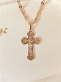 Крестик из дубайского золота - фото 116532