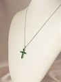 Колье "Изумрудный крест" (И) 16655