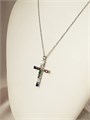 Колье "Разноцветный крест" (И) 16656