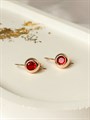 Серьги "Гранатовые мечты" (Б3) 16679