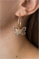 Серьги-кольца "Легкость бабочек" (Д2) 16705