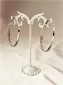 Серьги "Кристальные кольца" (А10) 16788