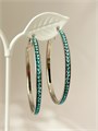 Серьги "Бирюзовые кольца" (А10) 16789