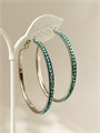 Серьги "Бирюзовые кольца" (А10) 16789