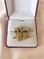 Брошь "Золотые совушки" (И3) 16822