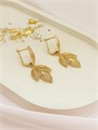 Серьги "Золотые листья" (Д3) 16845