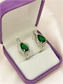 Серьги "Изумрудная симфония" (А8) 16868