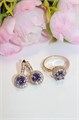 Серьги  "Аметистовое таинство" (Б3) 16958