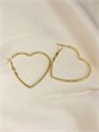 Серьги-кольца "Сердце" (В9) 17048