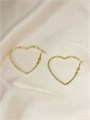 Серьги-кольца "Сердце" (В9) 17048