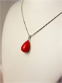 Кулон "Коралловая капля" 17243