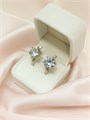 Серьги  "Хрусталь в серебре" (А10) 17249