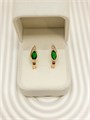 Серьги "Изумрудный соблазн" (Б8) 17274