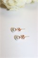 Серьги-гвоздики "Жемчужные искры" (д5) 17320