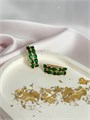 Серьги "Изумрудный восторг" (В9) 17345