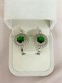 Серьги "Изумрудная легенда" (А11) 17574