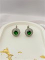 Серьги "Изумрудная легенда" (А11) 17574