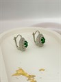 Серьги "Изумрудная легенда" (А11) 17574