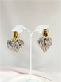 Серьги "Серебряные сердца" (В8) 17600
