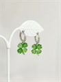 Серьги "Хризолитовый клевер" (В8) 17621