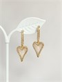 Серьги "Нежные сердца" (В8) 17623