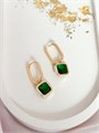 Серьги "Изумрудный сюрприз" (Б8) 17679