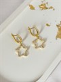 Серьги "Хрустальные звезды" (В10) 17803