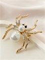 Брошь "Жемчужный паучок" 17906