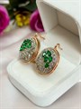 Серьги "Изумрудная сказка" (А3) 18067