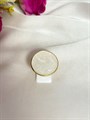 Кольцо "Перламутровый круг" 18083