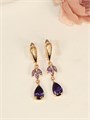 Серьги  "Аметистовый дождь" (Б7) 18105