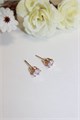 Серьги-гвоздики  "Кристальный отблеск" (г8) 18132