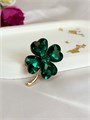 Брошь "Изумрудный цветок" 18154