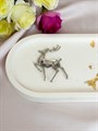 Брошь "Серебряный олень" 18155